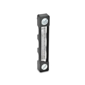 GN 650.4 Ölstandsanzeiger, schmale Form, Kunststoff Form: BS - mit Thermometer, mit Schutzgehäuse