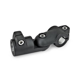 GN 288 Gelenk-Klemmverbinder, Aluminium Form: S - Verstellung stufenlos<br />Oberfläche: SW - schwarz, RAL 9005, strukturmatt