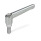 GN 300.1 Verstellbare Klemmhebel, Zink-Druckguss, Schraube Edelstahl Farbe: CR - verchromt
