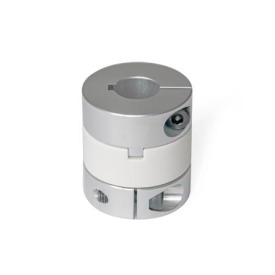 GN 2242 Kreuzschieberkupplungen mit Klemmnabe Bohrungskennzeichnung: K - mit Passfedernut (ab d<sub>1</sub> = 20)