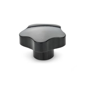 GN 5337 Sterngriffe, Duroplast, mit Messing-Buchse Form: E - mit Gewinde-Sackloch
