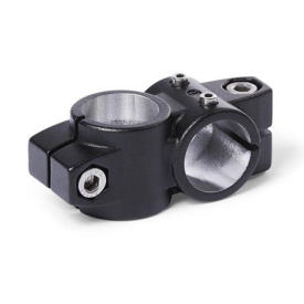 GN 132.1 Kreuz-Verfahrschlitten, Aluminium d1: B - Bohrung<br />Oberfläche: S - schwarz, RAL 9005, strukturmatt