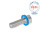 GN 1581 Schrauben, Edelstahl, niedriger Kopf, Hygienic Design Oberfläche: MT - mattiert (Ra < 0,8 µm)
Werkstoff (Dichtring): E - EPDM