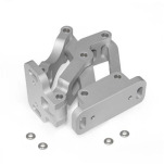 Mehrgelenkscharniere, Aluminium, innenliegend, Öffnungswinkel 120°