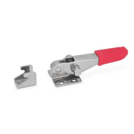 GN 851 Edelstahl-Verschlussspanner  für Zugspannung Form: T - ohne Zugbügel, mit Gegenhalter