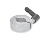 Anelli di bloccaggio con intaglio, acciaio INOX, con kit di serraggio