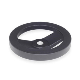 GN 324 Speichenhandräder, schwarz,  kunststoffbeschichtet Bohrungskennzeichnung: B - ohne Nabennut<br />Form: A - ohne Griff