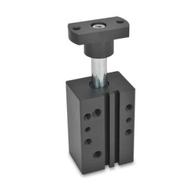 GN 875 Schwenkspanner, in Blockbauweise Form: F - Adapterflansch