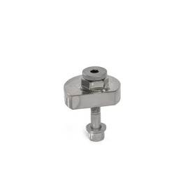 GN 918.5 Spiralexzenter, Edelstahl, Spannung radial, Schraube von der Rückseite Form: SKB - mit Sechskant<br />Spannrichtung: R - durch Rechtsdrehung (gezeichnete Ausführung)