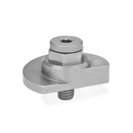 GN 918.6 Spannriegel, Edelstahl, Spannung nach oben, mit Gewindezapfen Form: SK - mit Sechskant<br />Spannrichtung: L - durch Linksdrehung