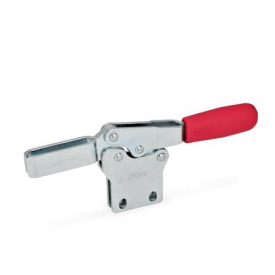 GN 820.1 Schnellspanner, Stahl, Spannhebel horizontal, mit senkrechtem Fuß Form: N - offener Spannarm, mit 2 Flankenscheiben