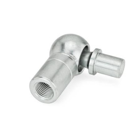 DIN 71802 Winkelgelenke mit Nietzapfen Form: BS - mit Nietzapfen, mit Sicherungsbügel