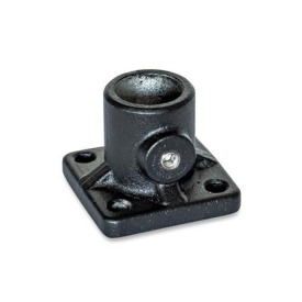 GN 162.8 Fuß-Klemmverbinder, Aluminium, mit Gewindestift Oberfläche: SW - schwarz, RAL 9005, strukturmatt