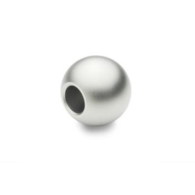 DIN 319 Kugelknöpfe, Edelstahl Werkstoff: NI - Edelstahl<br />Form: K - mit Bohrung H7