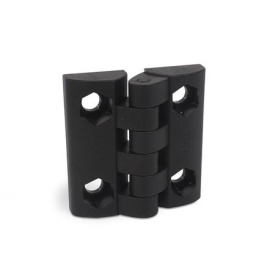 GN 151.5 Scharniere, Kunststoff Form: EH - 2x2 Bohrungen für Zylinderschrauben / Sechskantschrauben