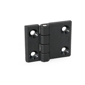 GN 237.1 Scharniere, Kunststoff, horizontal verlängert Scharnierflügel: l3 ≠ l4 - einseitig verlängert