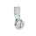 GN 115 Chiusure, funzionamento con chiave a tubo, collare corpo di contenimento cromato Tipo: SCH - Con intaglio