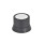 GN 726.2 Drehknöpfe, Aluminium, schwarz eloxiert Form: A - mit Markierungspfeil
Kennziffer: 2 - mit Spannzange