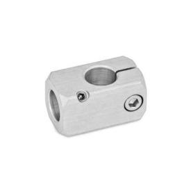 GN 476 T-Klemmhalter, Aluminium Oberfläche: MT - matt, gleitgeschliffen<br />Form: A - mit Bohrung