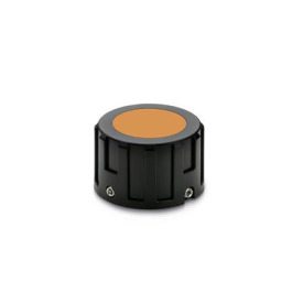 GN 957.1 Drehknöpfe, Kunststoff, für Stellungsanzeiger Form: N - ohne Beschriftung<br />Farbe der Abdeckkappe: DOR - orange, RAL 2004, matt