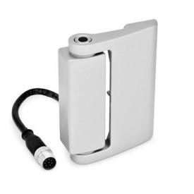 GN 139.1 Sicherheits-Schaltscharniere mit Anschlussstecker Form: C - Anschlussstecker hinten (mit 0,2 m Kabel)