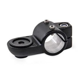 GN 278.1 Laschen-Verfahrschlitten, Aluminium d1: B - Bohrung<br />Form: MZ - mit Zentrieransatz<br />Oberfläche: SW - schwarz, RAL 9005, strukturmatt