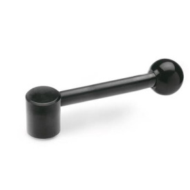GN 212 Spannhebel, Stahl Form: B - Hebel gerade mit Bohrung H7