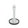 GN 40 Piedini di livellamento, acciaio zincato Form: A1 - Con disco antiscivolo, con aggancio a clip, colore nero
Versione (vite): SK - Con dado, esagono esterno in basso