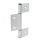 GN 2295 Scharniere, für Aluminiumprofile / Flächenelemente, dreiteilig Form: I - Scharnierflügel innenliegend
Kennzeichen: C - mit Senkbohrungen
l<sub>2</sub>: 165 / 335