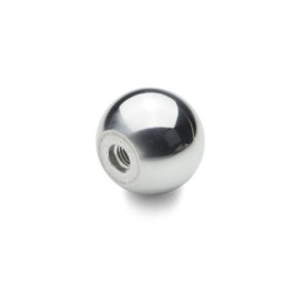 DIN 319 Kugelknöpfe Stahl, Aluminium Werkstoff: AL - Aluminium<br />Form: C - mit Gewinde