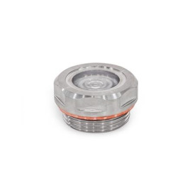 GN 7440 Schaugläser, Edelstahl 1.4404 (A4), metallverschmolzen Kennziffer: 3 - Dichtung Kupfer