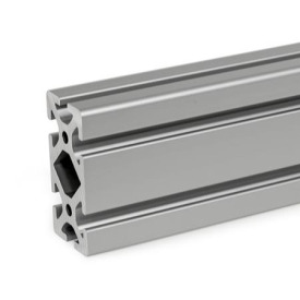 GN 10i Aluprofile, i-Baukasten, mit allseitig offenen Nuten, Profiltyp schwer Profilgröße: I-40808S<br />Oberfläche: N - eloxiert, naturfarben