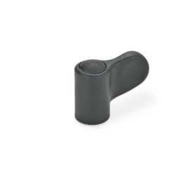 GN 635 Flügelmuttern, Kunststoff Farbe der Abdeckkappe: DSG - schwarzgrau, RAL 7021, matt