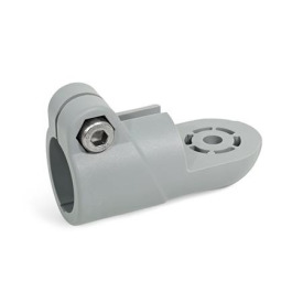 GN 276.9 Laschen-Klemmverbinder, Kunststoff Form: OZ - ohne Zentrieransatz (glatt)<br />Farbe: GR - grau, RAL 7040, matt