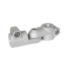 GN 284 Gelenk-Klemmverbinder, Aluminium Form: S - Verstellung stufenlos<br />Oberfläche: BL - blank, matt gestrahlt