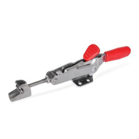 GN 850.2 Edelstahl-Verschlussspanner, mit Verriegelung, für Zugspannung Form: TT - mit Zugachse, mit Gegenhalter, mit Zuganker mit T-Stück<br />Werkstoff: NI - Edelstahl