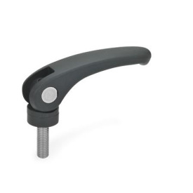 GN 926.1 Exzenterspanner, Kunststoff, mit Edelstahl-Schraube Form: B - mit starrer Auflagescheibe