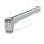 GN 300.1 Verstellbare Klemmhebel, Zink-Druckguss, Buchse Edelstahl Farbe: CR - verchromt
