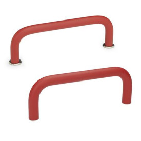 GN 425 Bügelgriffe, Aluminium Werkstoff: AL - Aluminium<br />Oberfläche: RS - rot, RAL 3000, strukturmatt