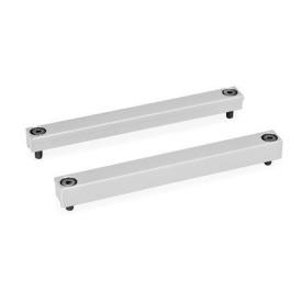 GN 900.1 Befestigungssätze, Aluminium Form: A - mit Bohrung für Zylinderschraube