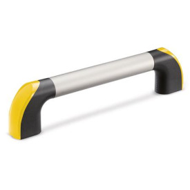 GN 767.1 Bügelgriffe, Aluminium / Kunststoff Farbe (Endkappen): DGB - gelb, RAL 1021, glänzend