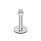 GN 44 Piedini di livellamento, acciaio INOX AISI 316 L Tipo (base): D3 - Con disco antiscivolo, vulcanizzata, colore nero
Versione (vite): TK - Con dado, sede per chiave in basso