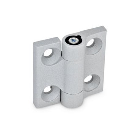 GN 437 Scharniere, mit einstellbarer Friktion, Zink-Druckguss Oberfläche: SR - silber, RAL 9006, strukturmatt