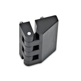 GN 154 Scharniere, Kunststoff Form: D - 2x2 Gewindestifte