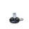 GN 32 Piedini di livellamento, lamiera di acciaio, con disco antiscivolo, con flangia di montaggio Tipo (base): A5 - Acciaio, rivestimento in plastica colore nero, fondo in gomma, colore nero
Versione (vite): X - Esagono esterno con filettatura interna