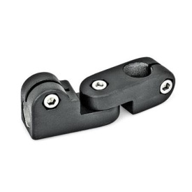 GN 283 Gelenk-Klemmverbinder, Aluminium Oberfläche: SW - schwarz, RAL 9005, strukturmatt