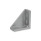 GN 30b Winkel, Aluminium, für Aluprofile (b-Baukasten) Form: A - ohne Zubehör
Oberfläche: AW - lackiert, weißaluminium
Größe: 30x60/40x80/45x90