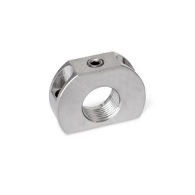 GN 612.1 Flange di posizionamento in acciaio INOX Materiale: NI - Acciaio inox<br />Tipo: B - Foro di montaggio perpendicolare al puntale