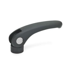 GN 926.1 Exzenterspanner, Kunststoff, Gewindebuchse Edelstahl Form: B - mit starrer Auflagescheibe