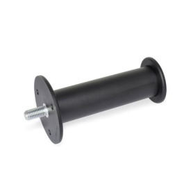 GN 539.2 Zylindergriffe, Kunststoff Form: B - mit Handschutz, beidseitig